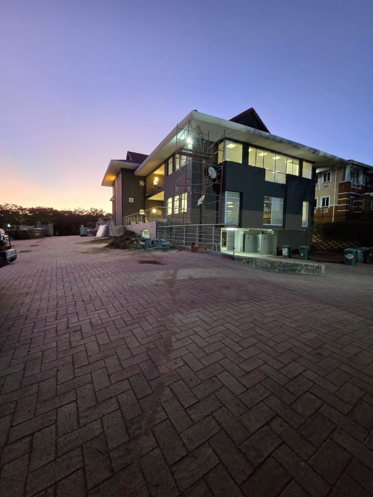 Commercial Building treated with waterproofing